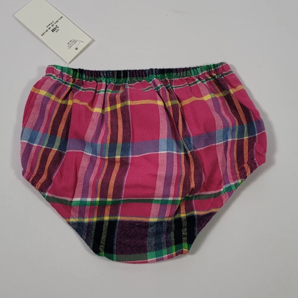 Plaid Pink Dress Set for Kids